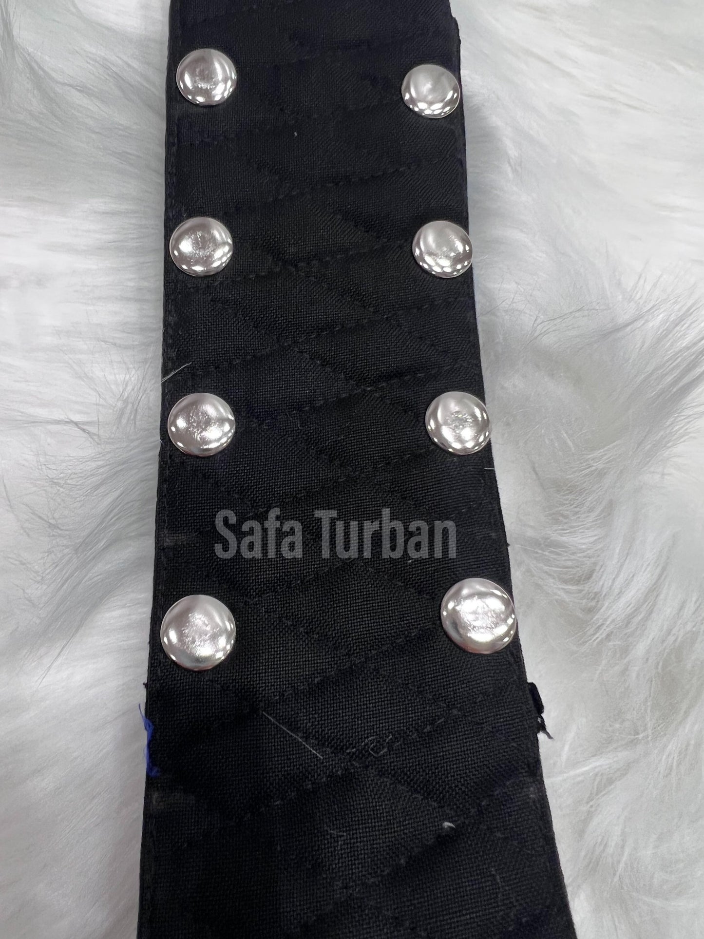 KamarKasa/Sikh Waist Belt- Kamarkasa Belt or Belt Tich Button Adjustment (Black colour)