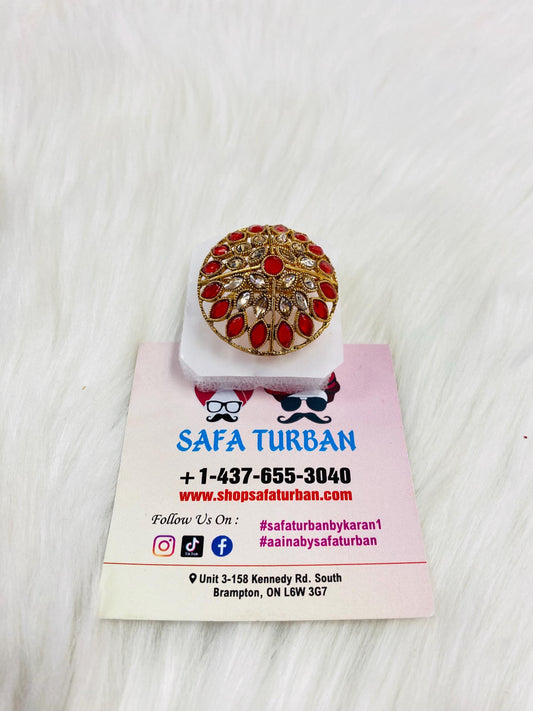 Traditional  Round Multicolored Ring For Women and Girls