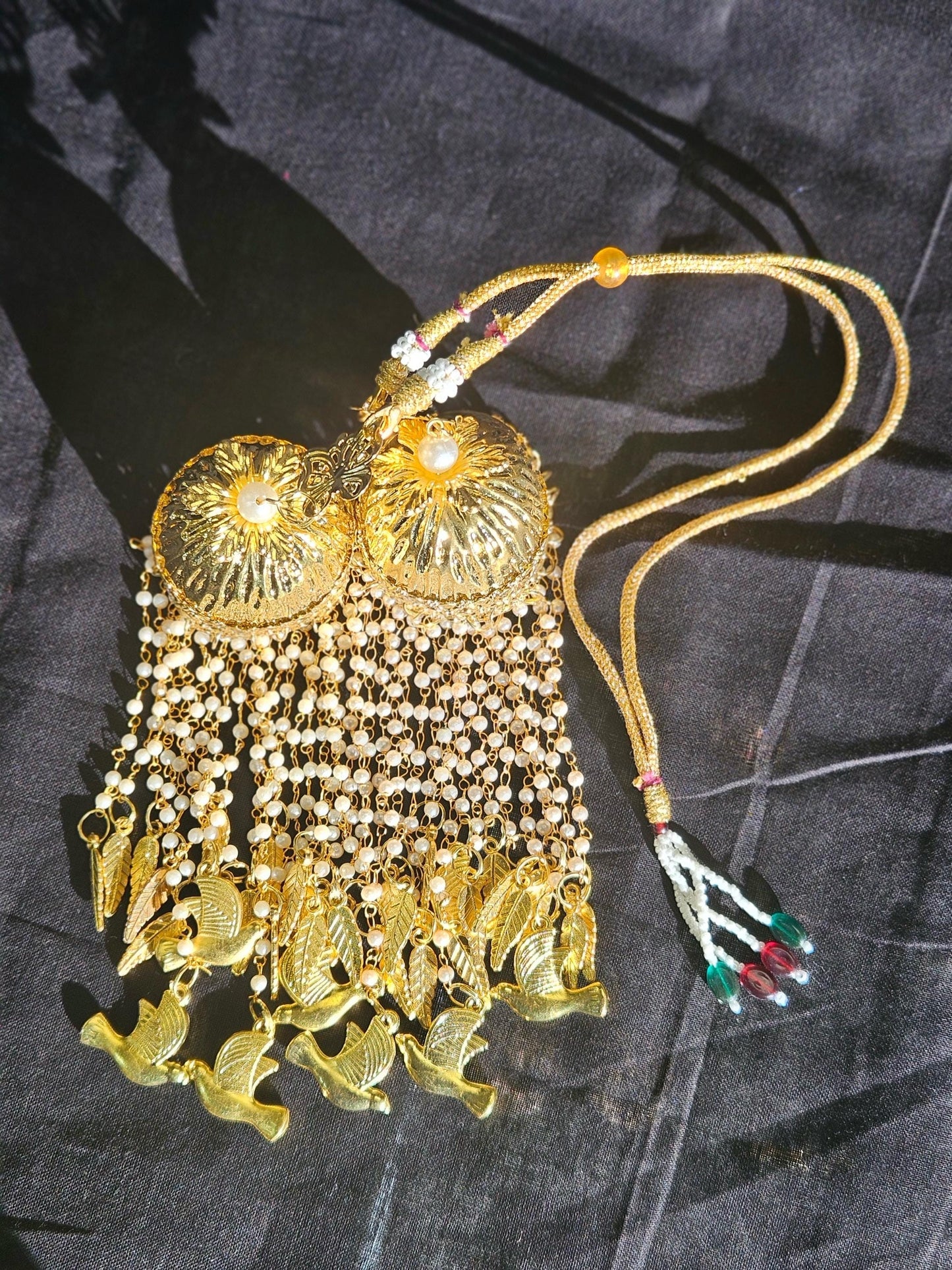 Beautiful Bridal Kaleera Traditional Embossed big size Kaliras for Bride & Women Hand Hanging Kalera(sold as pair)