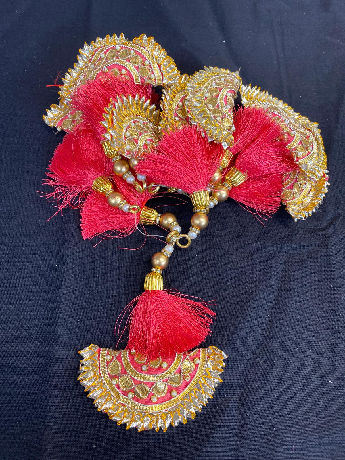 Fashion Handmade Latkan, Stylish Heavy Long for Lehenga, Chunni Border, Hanging Latkan for Lehenga, Handmade Pillow Shaped latkan