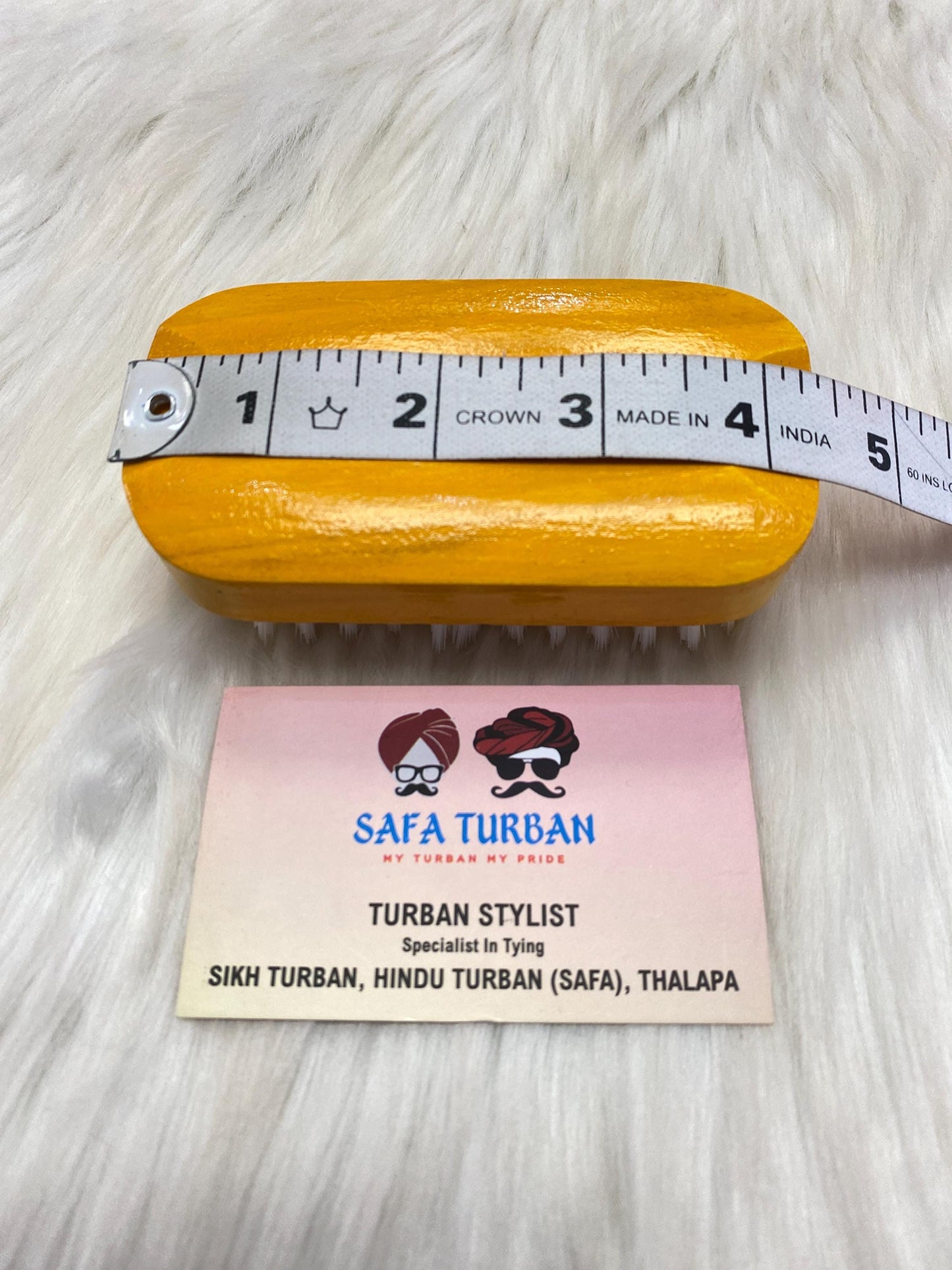 Wood Brush-Wood Colour (carmel) II For Beard| Non-static | Eco-Friendly