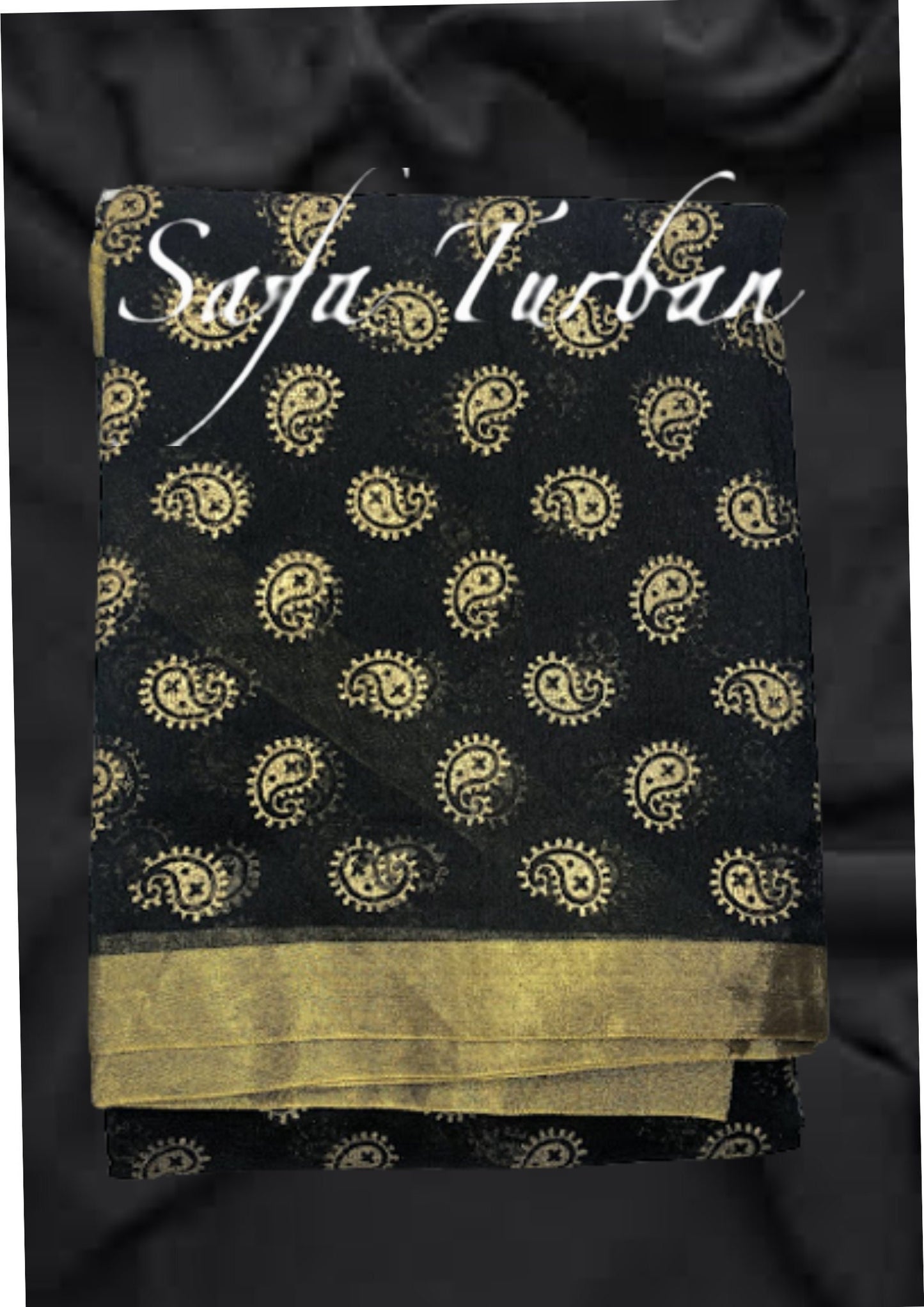 Indian Wedding- Safa Turban- Black Colour Men's Traditional Turban/Safa/Pagdi/Pheta (Cloth/fabric) for Barati/Groom/Social Occasion