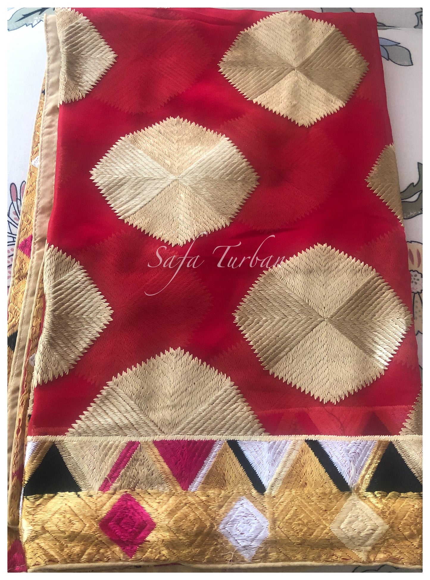 Phulkari Dupatta- Women's Phulkari Dupatta, Scarf, Multicolour Phulkari Chunni, Dupatta