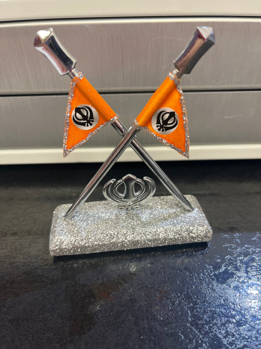 Car/Truck/Office Dashboard Accessories- (Khanda Flag ) II Religious item