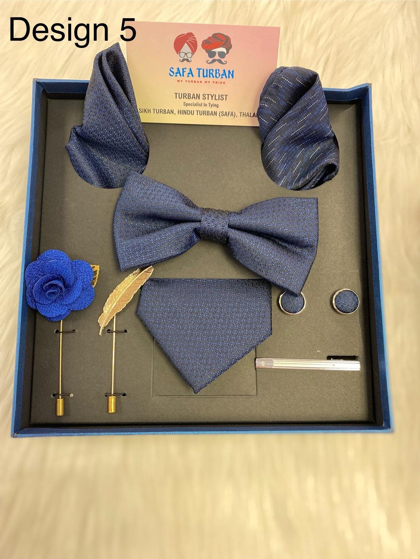 Silk Tie Set for Men - Tie Pocket Square Cufflinks Clip Set