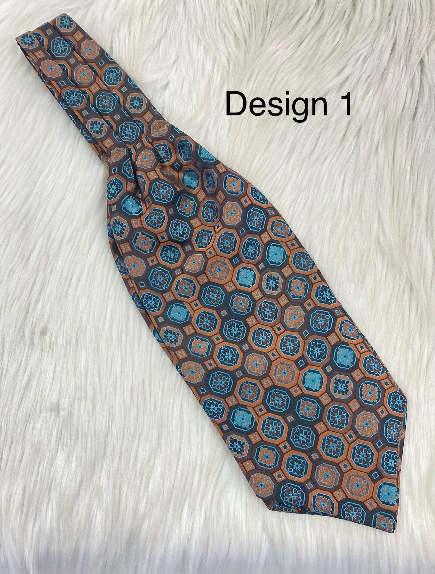Silk Cravat Woven II Ascot Tie II Pocket Square