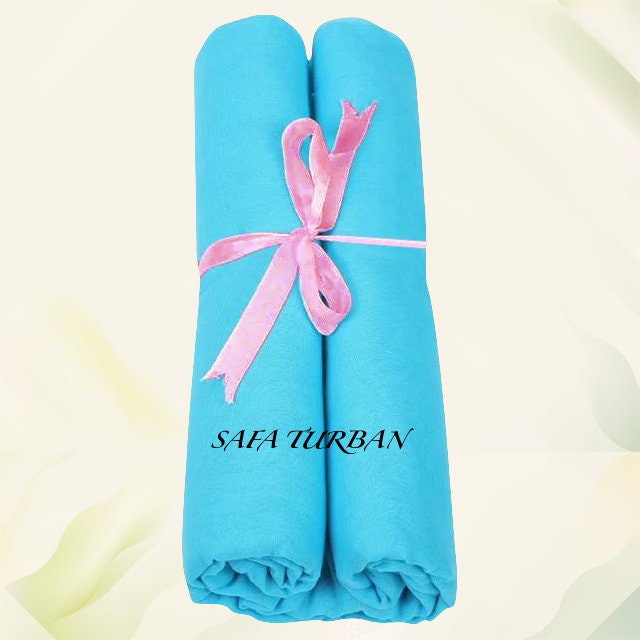 Sikh Turban- Carolina Blue (Full Voile and Rubia(Medium)/Half and Half Voile)