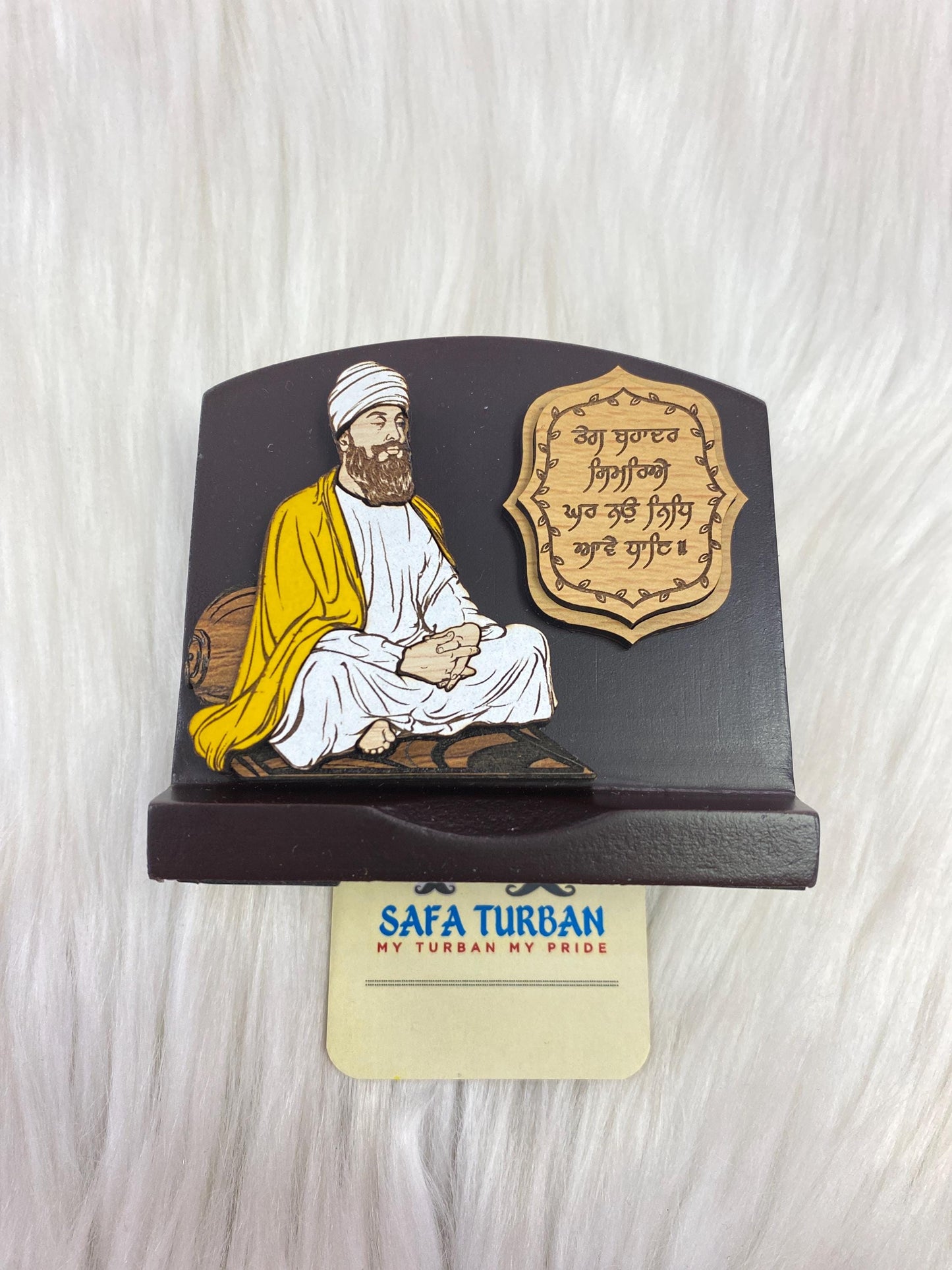Wood Car/Truck/Office Dashboard/TableTop Display Accessories/Religious/Sikh item