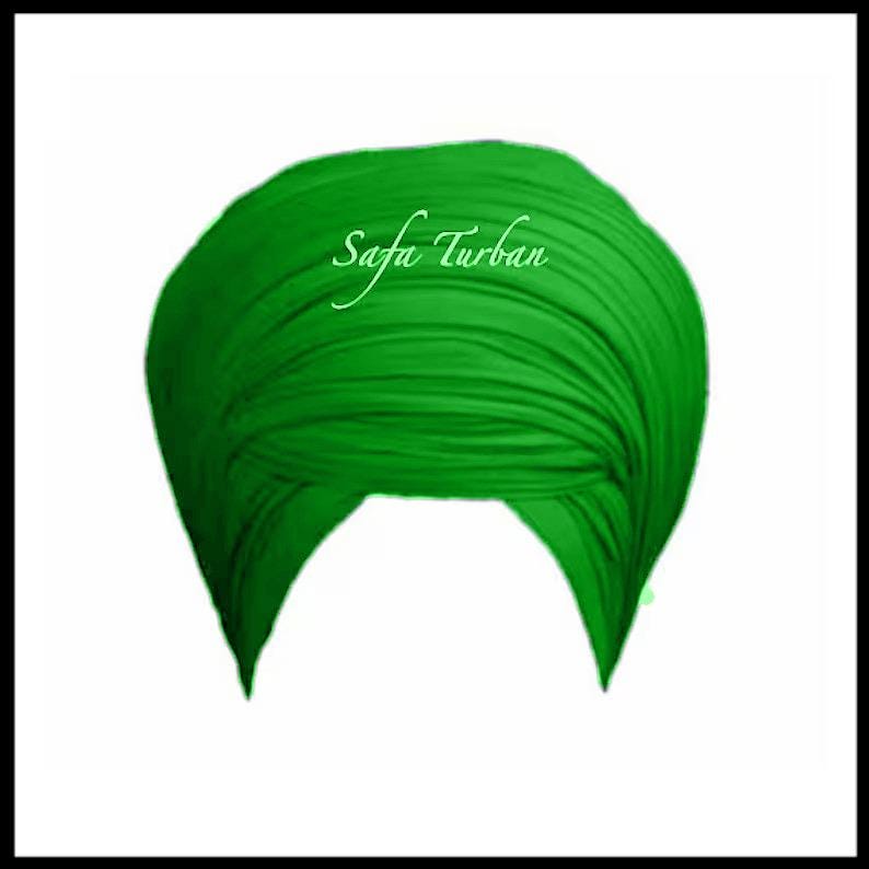 Sikh Turban/Dumalla Fabric F74 (MAL MAL)/ Turban Fabric/ Dumaala Fabric (Farm Green)