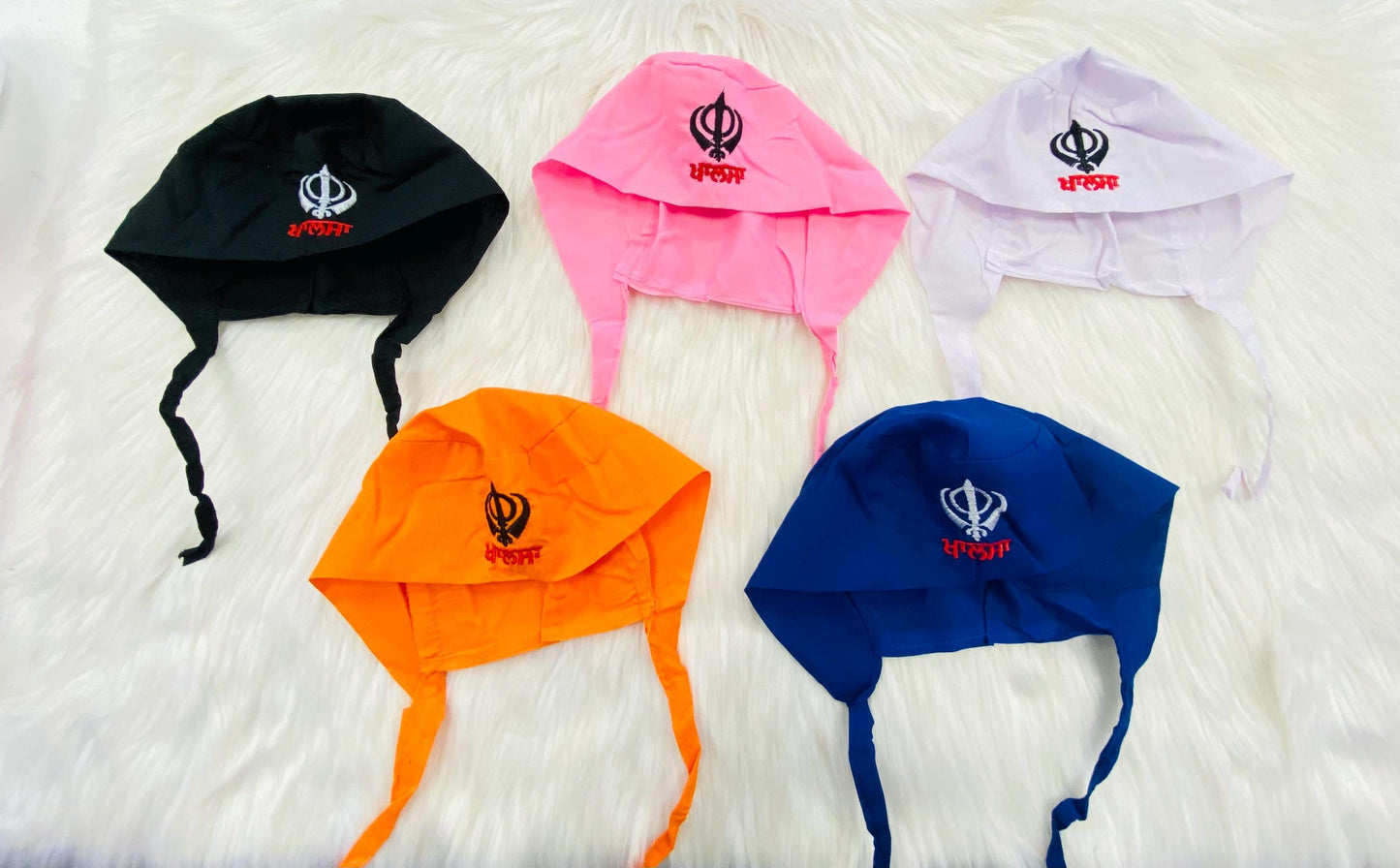 Sikh Patka for Kids with Khanda Sign | Newborn to 3–4 Years
