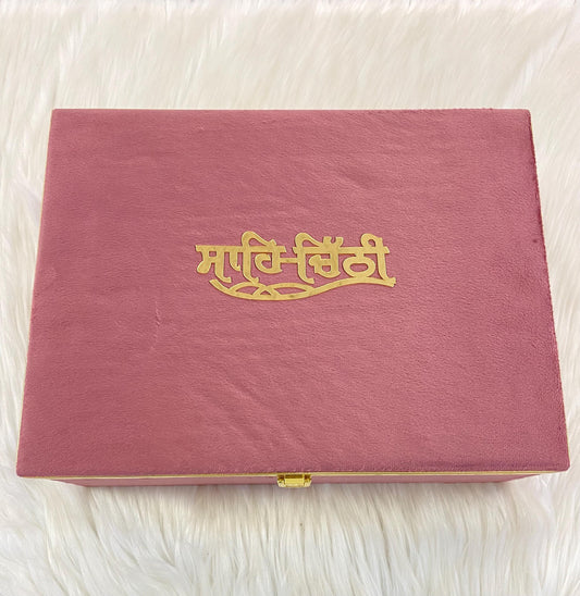 Wedding Invitation- Designer Musical Lagan Patrika/Peeli Chitthi/Shahi Chitthi for Marriage Invitation and Sagan in Punjabi (Set of 1)