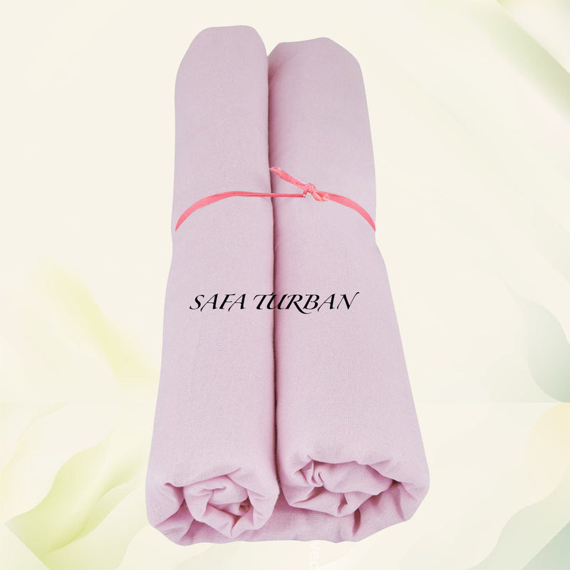 Sikh Turban- Pink (Full Voile and Rubia(Medium)/Half and Half Voile)