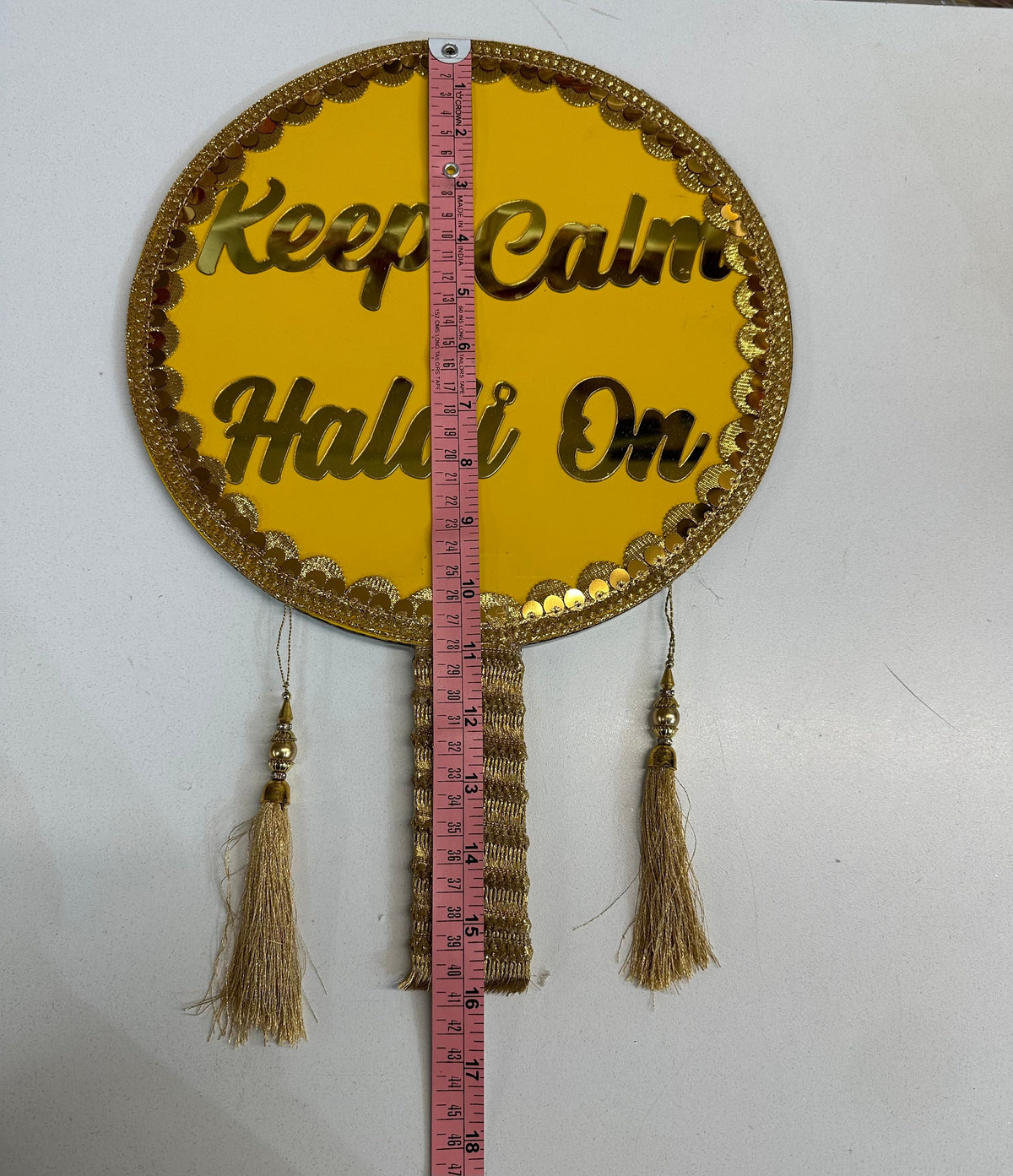 Wedding Sign, “Keep calm Haldi on”/wedding props/wedding decorations