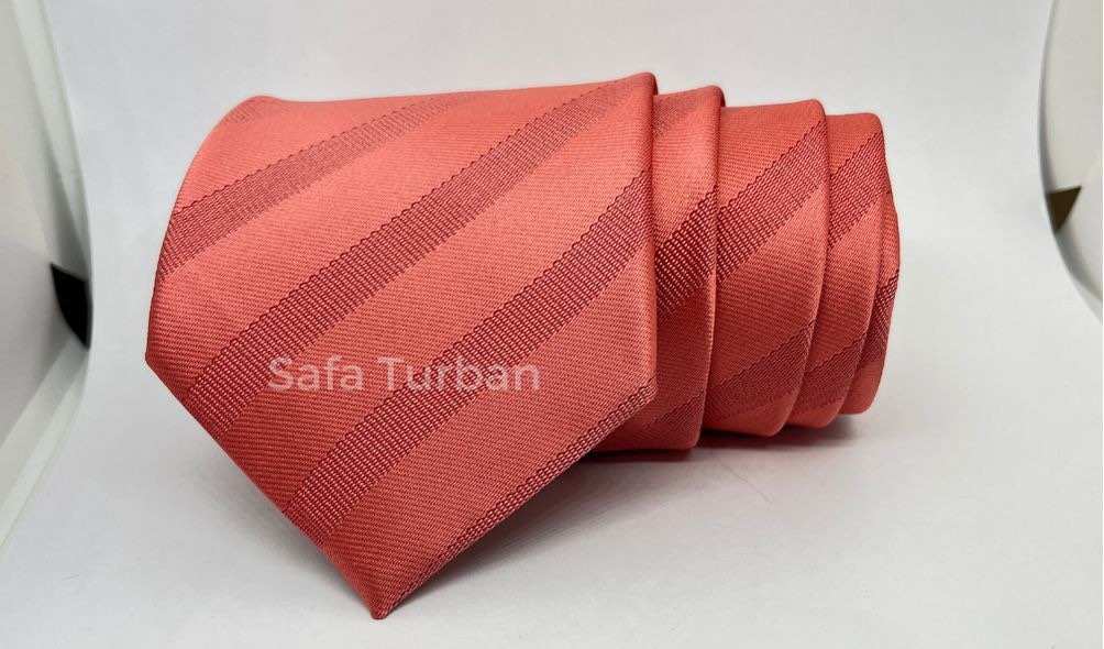 Mens Plaid Micro Self Silk Necktie Gift Set With Pocket Square (Red with Blue and white Stripes)