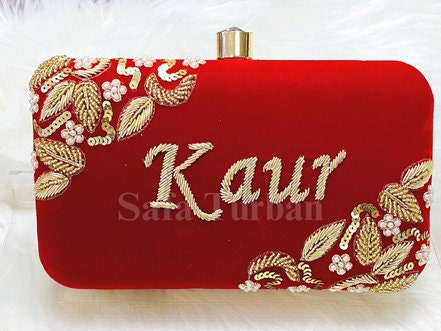 Customize Handmade beautiful bling box clutch, clutch, wedding purse, embroidery purse, clutches, detachable chain sling strap