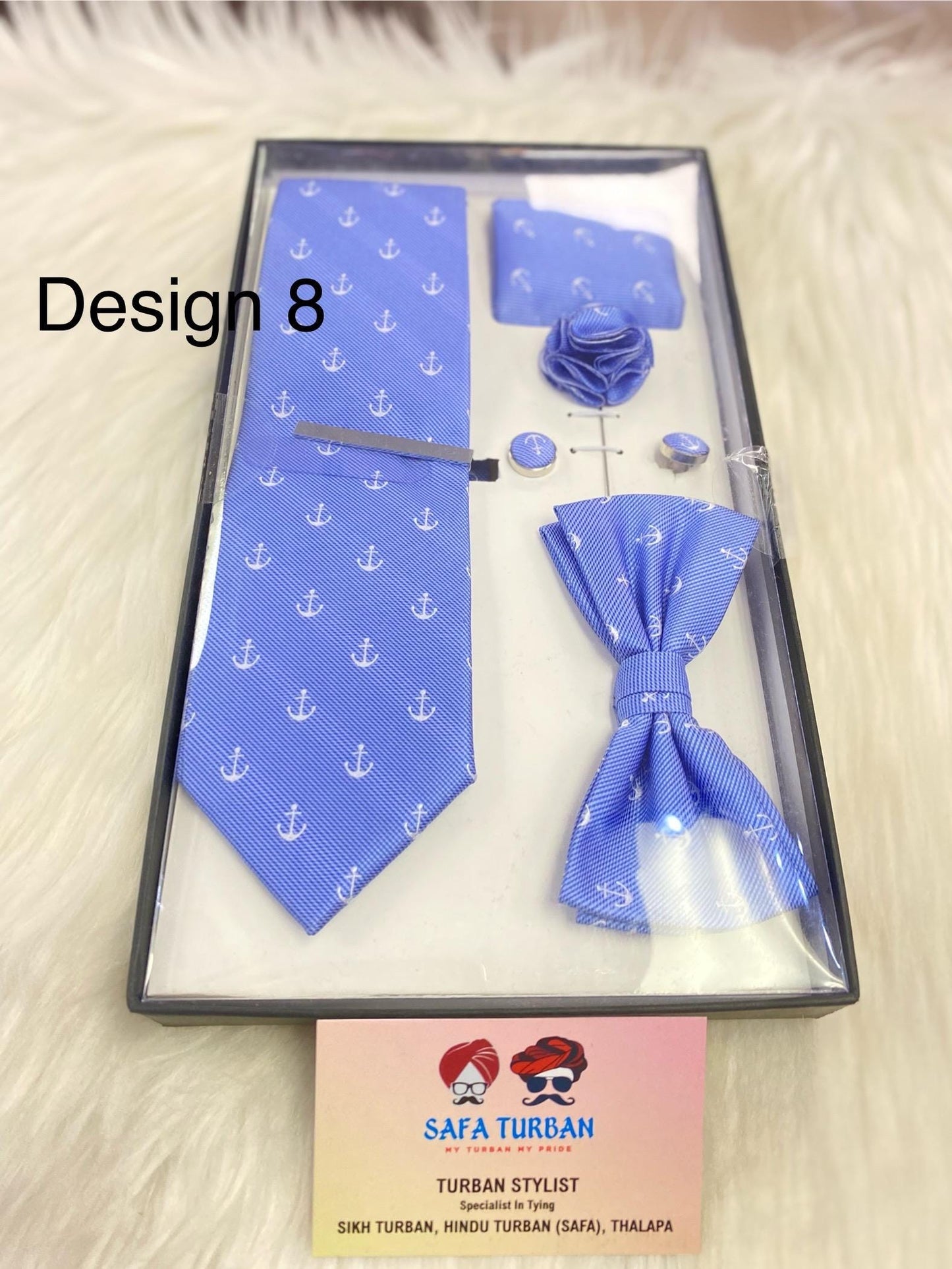 Silk Tie Set for Men - Tie Pocket Square Cufflinks Clip Set Tie lapel