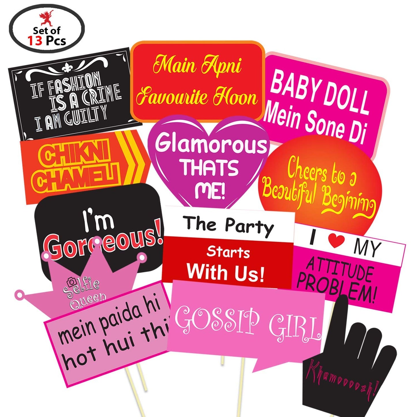 Wedding/Party Props for Photo Booth/ Mehandi Props/ Sangeet Props