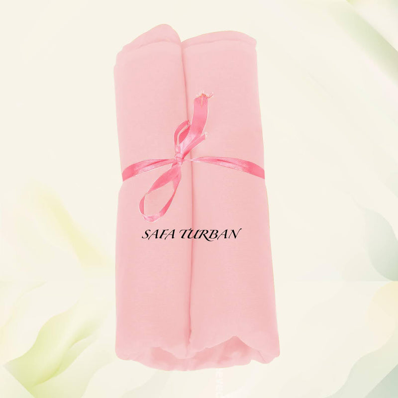 Sikh Turban- Peachi Pink  (Full Voile and Rubia(Medium)/Half and Half Voile)