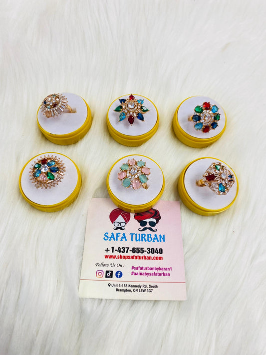 American Diamond Look/Artificial Rose Gold Ring For Women and Girls