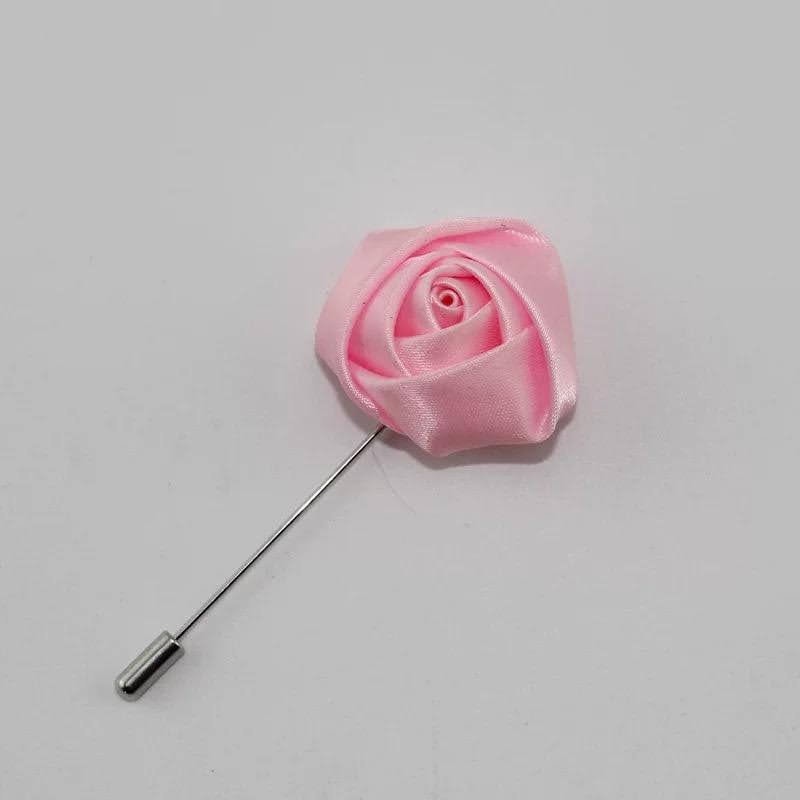 Men- Wedding Groom and Groom's men Boutonniere Pins (Silk Flowers Roses)/ Suit Accessories