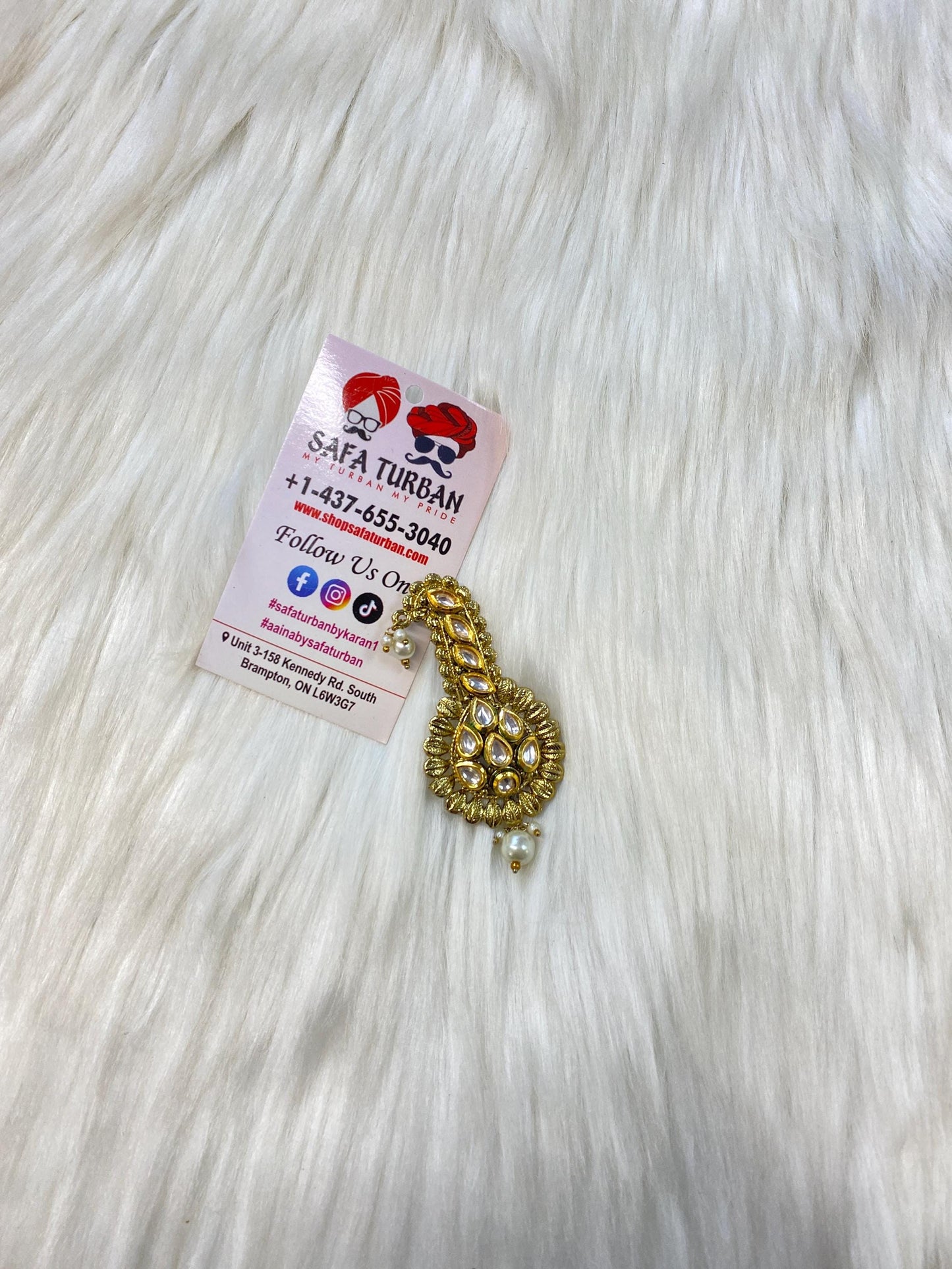 Indian Groom Wedding Accessories-  Kalangi/Kalgi for Men's Safa/Groom Pagdi (2)