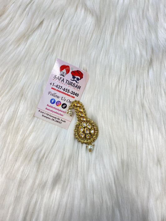 Indian Groom Wedding Accessories-  Kalangi/Kalgi for Men's Safa/Groom Pagdi (2)