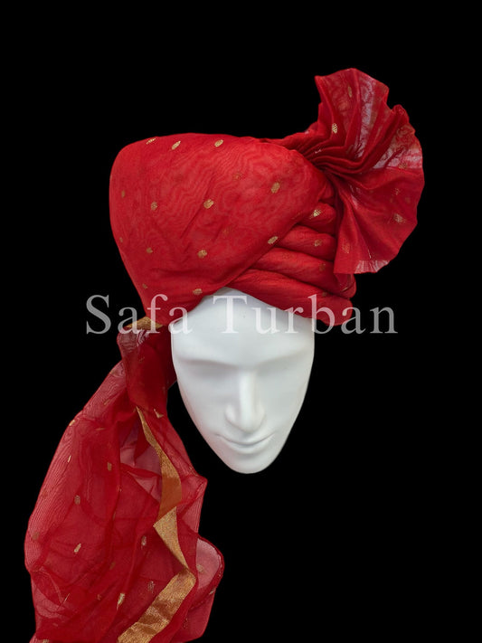 Indian Wedding- Handcrafted Safa for Groom/Groom Head Safa Turban/Pagdi Headwrap for Dulha