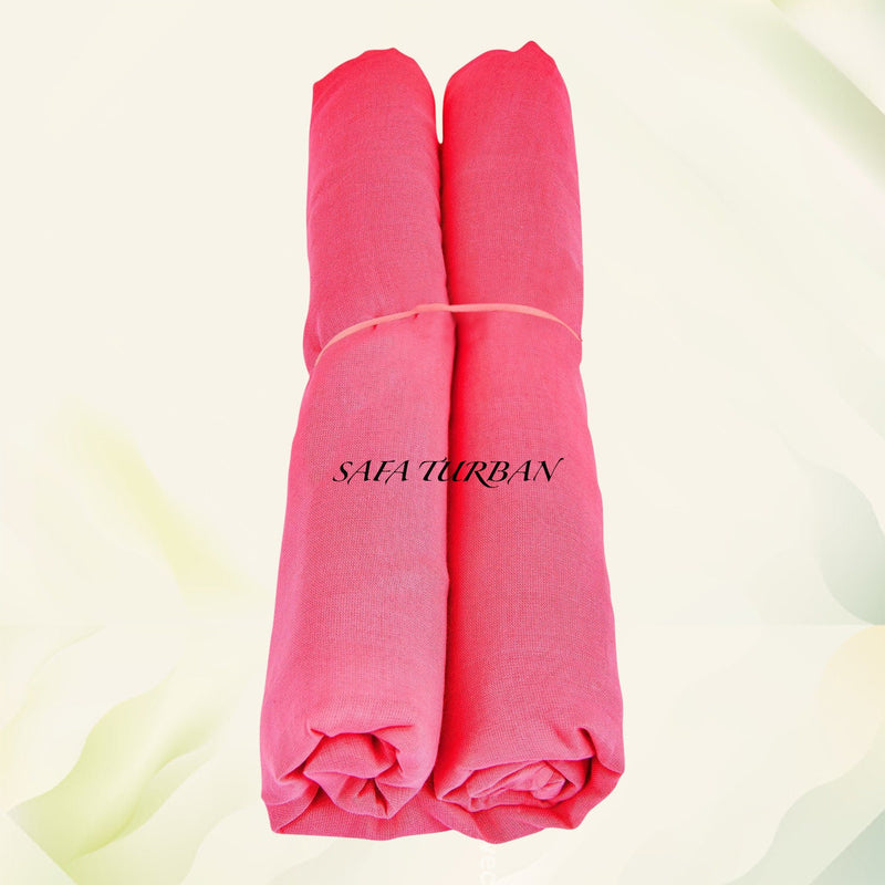 Sikh Turban- Brink Pink Colour (Full Voile and Rubia(Medium)/Half and Half Voile)