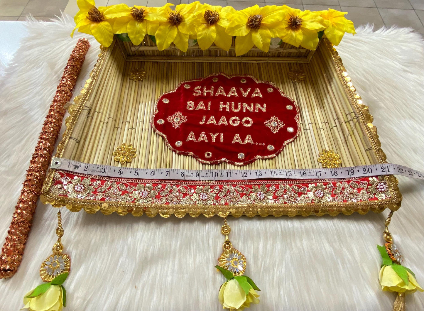 Indian Wedding Accessories-  Chajj/Chaaz for Jaggo Function (Bride/Groom family)