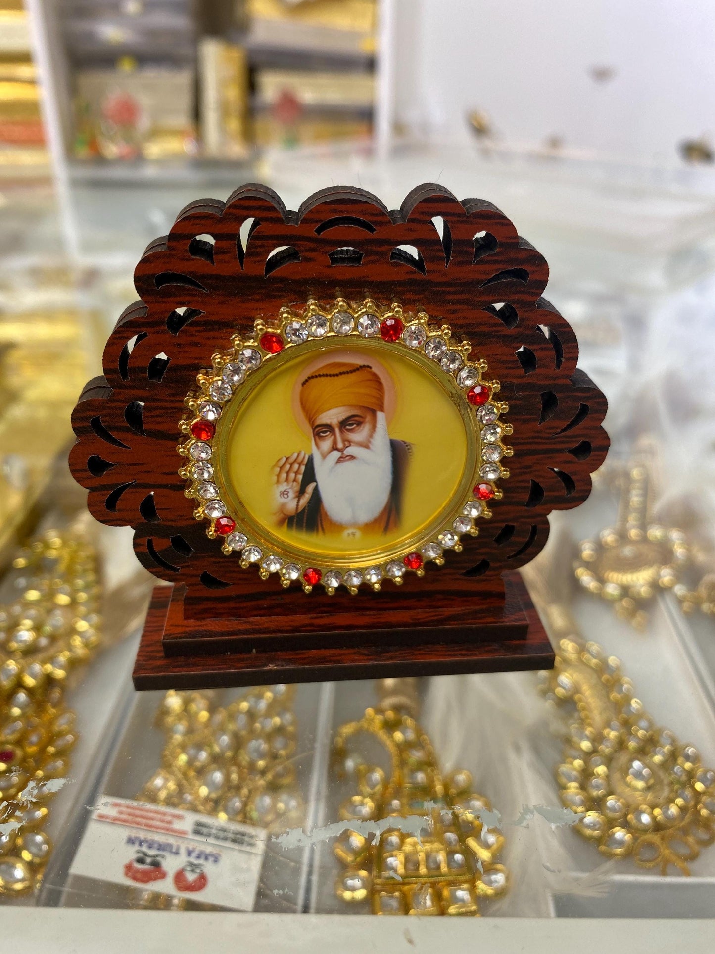 Wood Car/Truck/Office Dashboard/TableTop Display Accessories II Religious/Sikh item