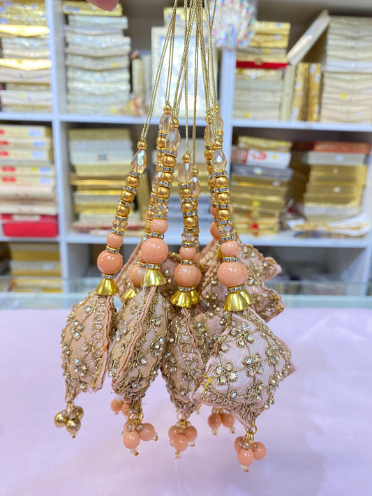 Fashion Handmade Latkan, Stylish Heavy Long for Lehenga, Chunni Border, Hanging Latkan for Lehenga, Handmade Pillow Shaped latkan
