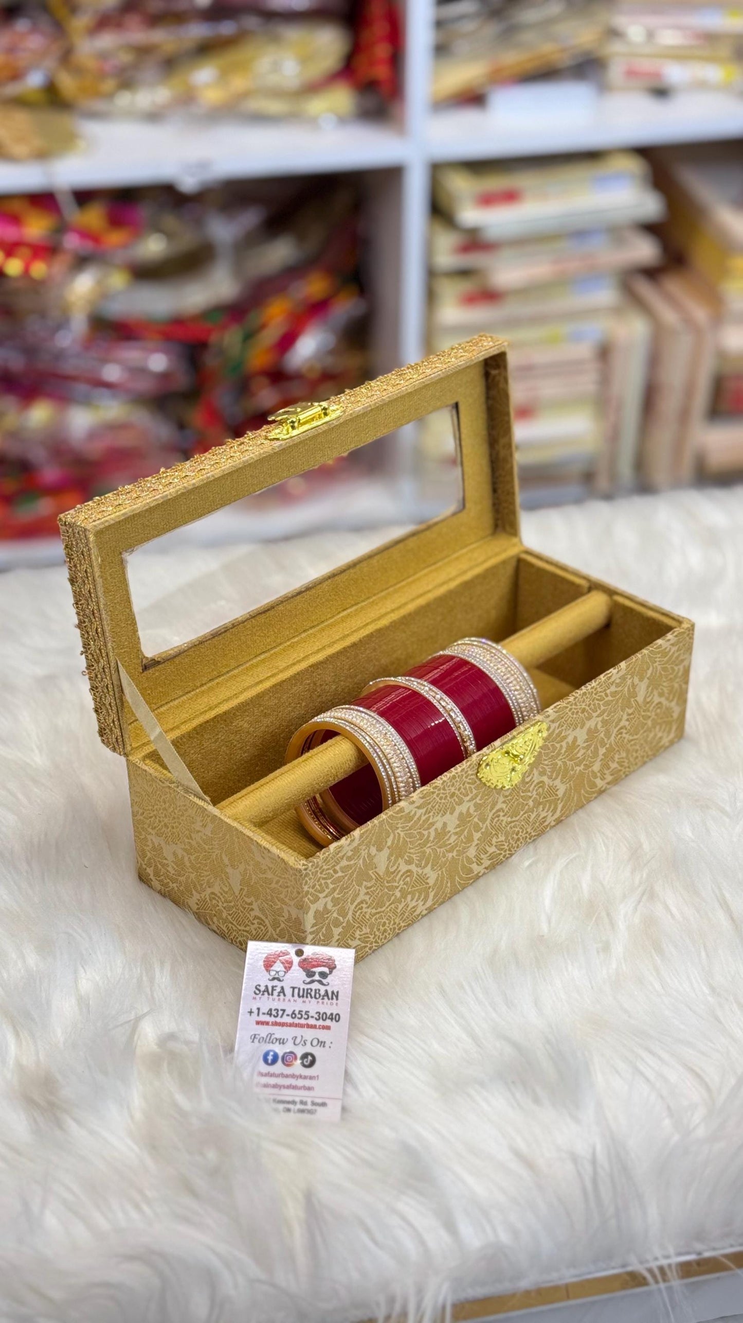 Churra Box- Brocade handcrafted Box- Trousseau Box- Churra Kalire Box- Bridal Chura- Bridal Chuda Bangles- Bangle Storage Box