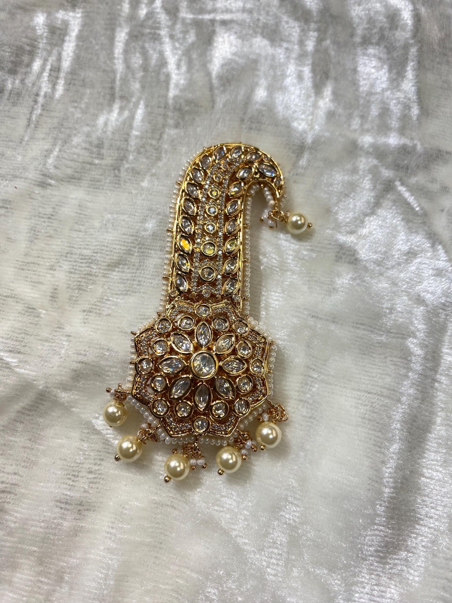 Golden Indian Groom Wedding Accessories-  Kalangi/Kalgi for Men's Safa/Groom Pagdi