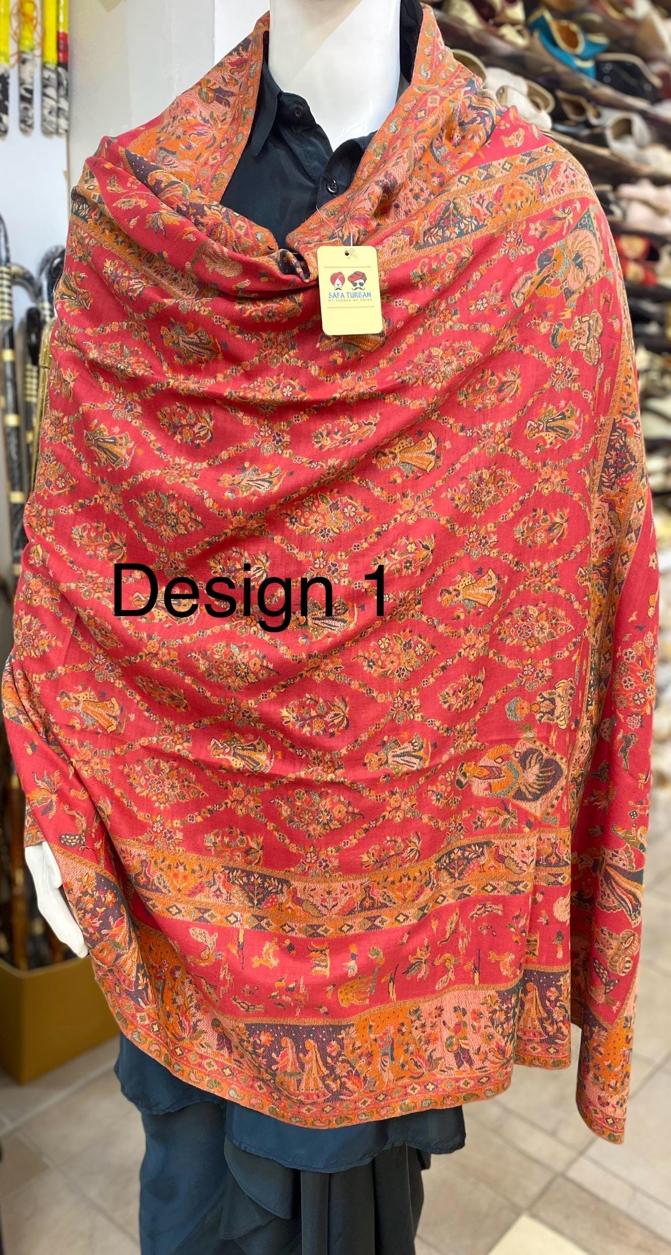 Unisex Pashmina Shawl/ pashmina Stole, Multicolour Woolen Shawl