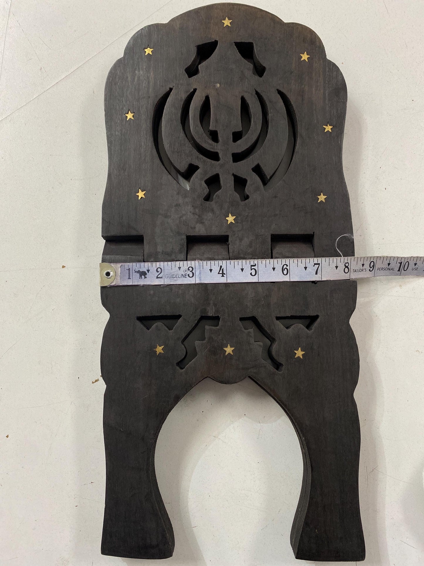 Wooden Hand Carved Holy Book Stand, Rehal Wooden Handcrafted Holy Book Stand, Sanchi Sahib