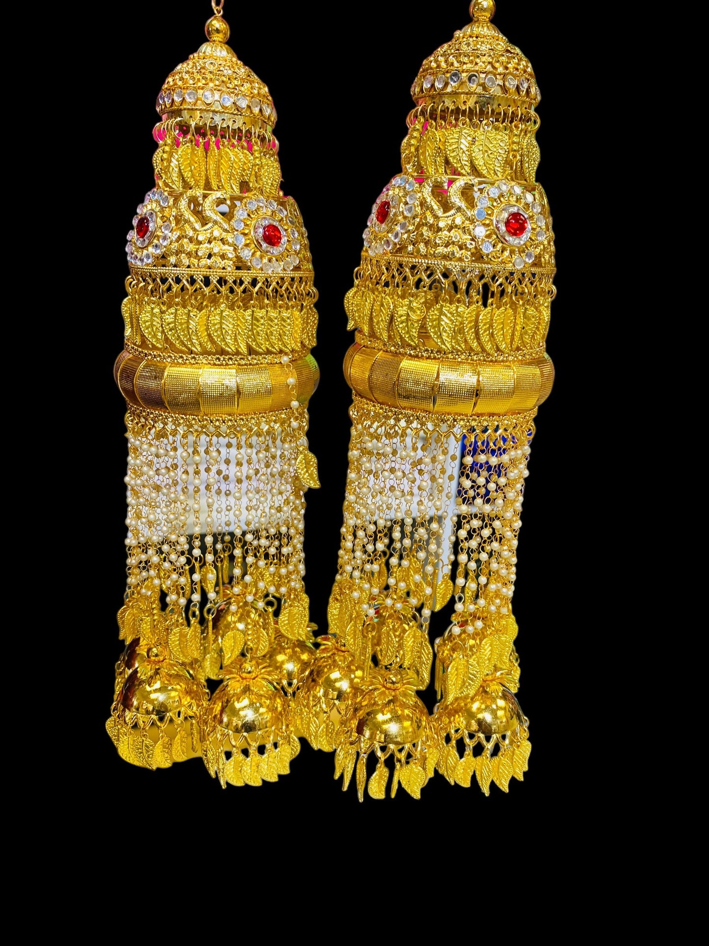 Beautiful Bridal Kaleera Traditional Big Size Kaliras for Bride & Women Hand Hanging Kalera(sold as pair)