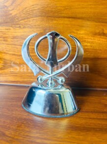 Khanda- Car Dashboard Showpiece, Idol Statue for Mandir, Office & Home Décor