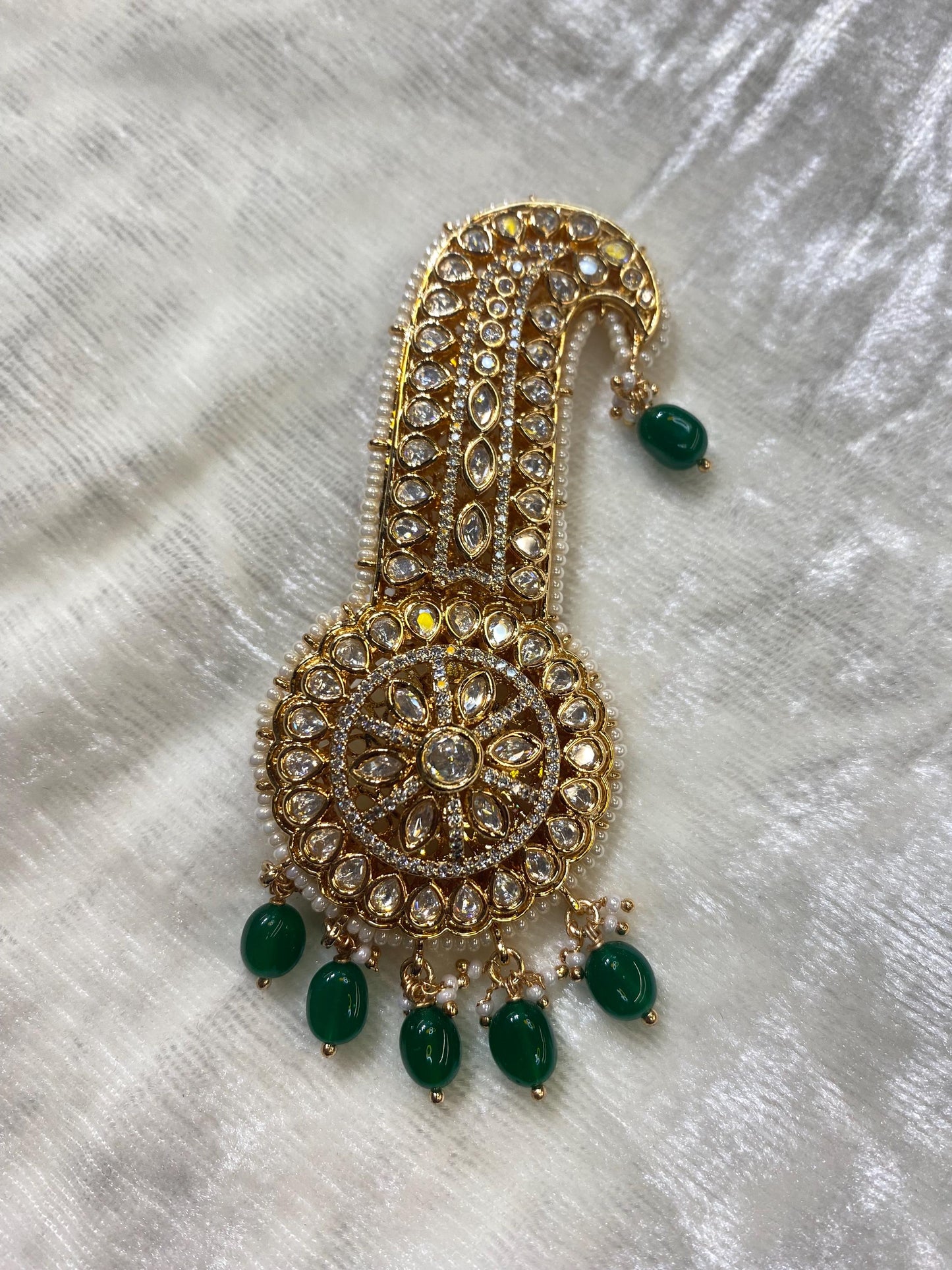 Golden Indian Groom Wedding Accessories-  Kalangi/Kalgi for Men's Safa/Groom Pagdi