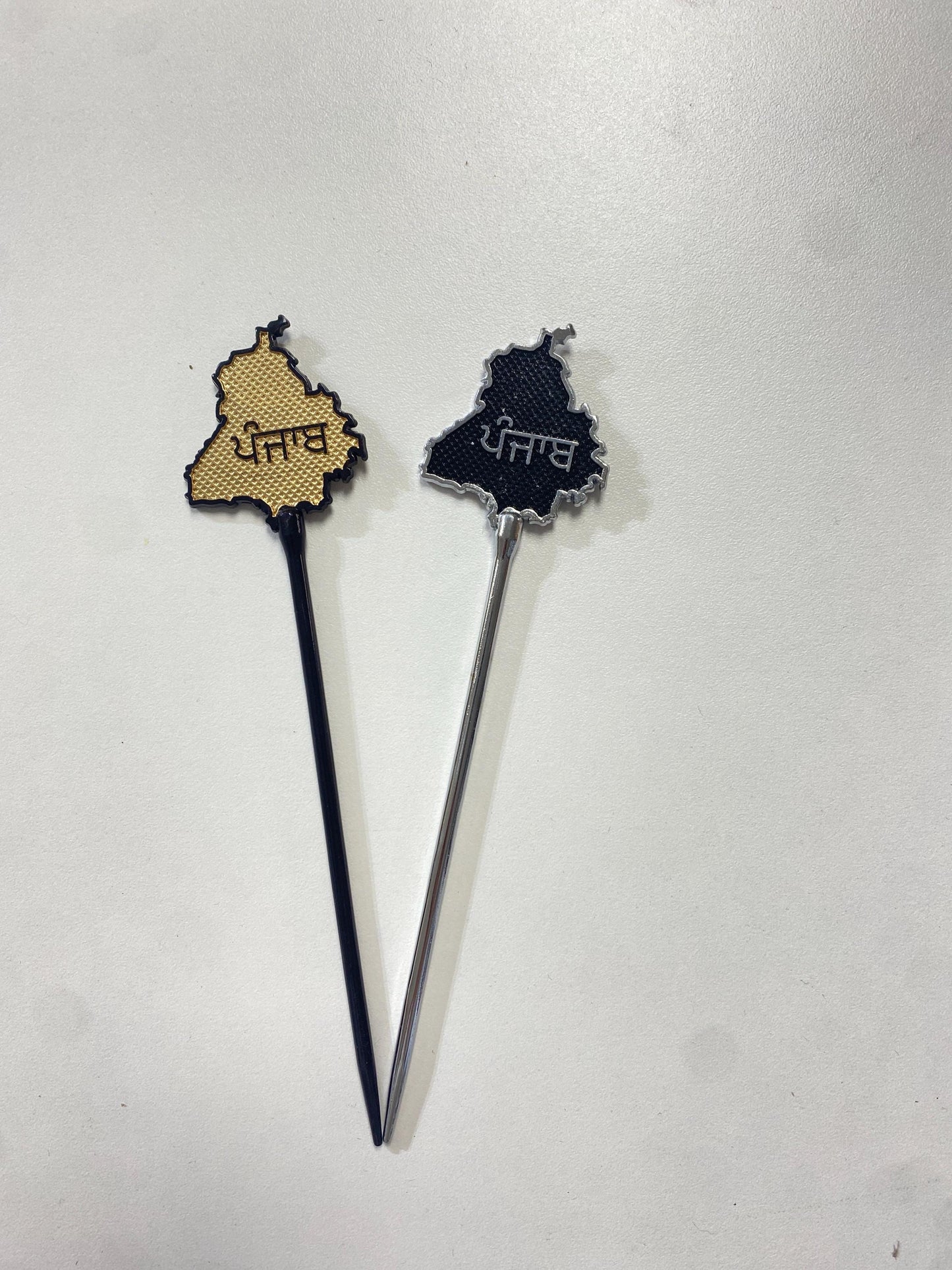 Punjab style/ Gurmukhi Sikh Baaj/Salai and Pagg Pin for Turban/Patka/Dumala