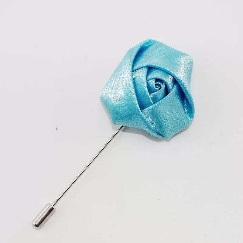 Men- Wedding Groom and Groom's men Boutonniere Pins (Silk Flowers Roses)/ Suit Accessories