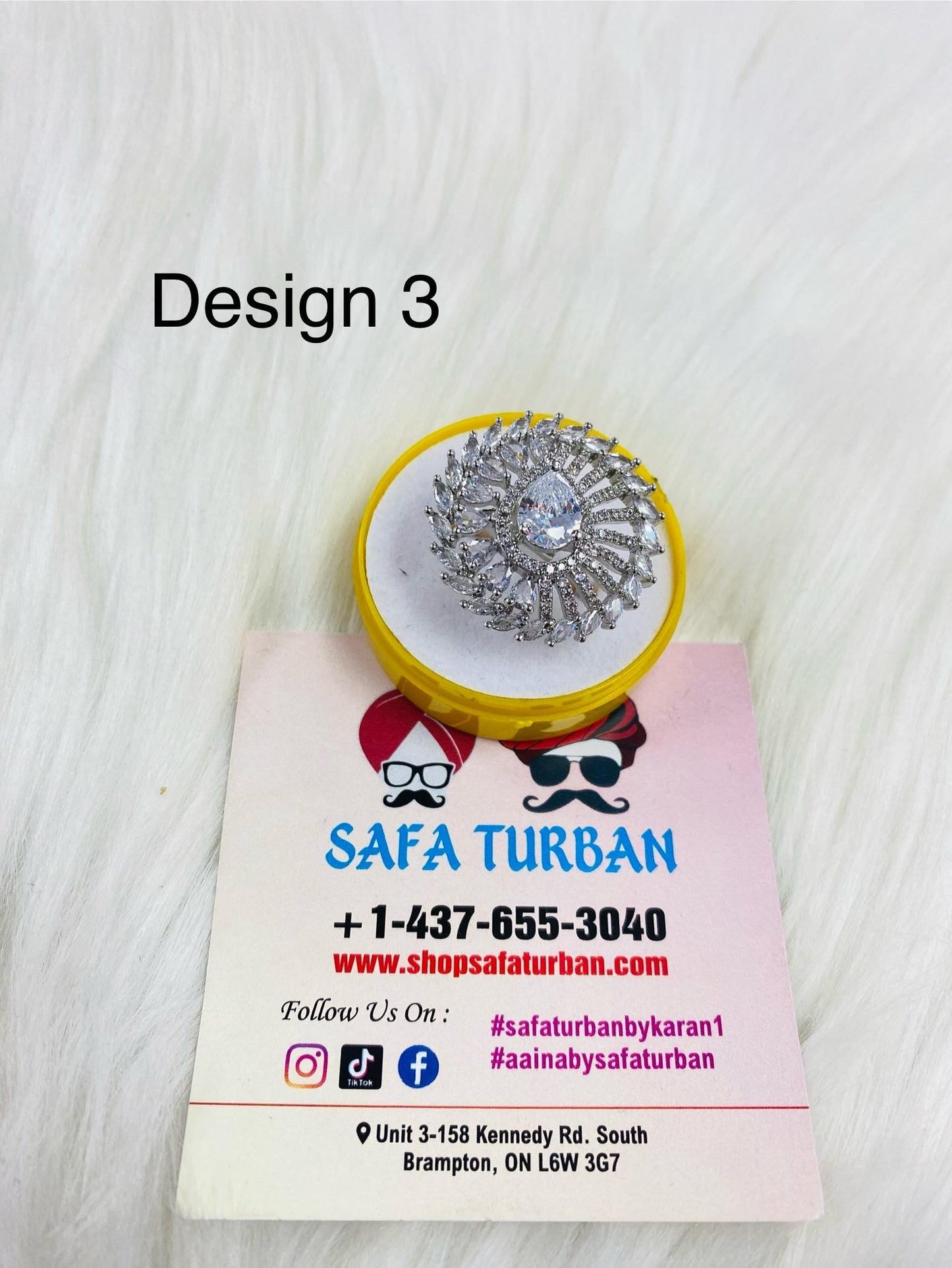 American Diamond Look/Artificial Silver Ring For Women and Girls