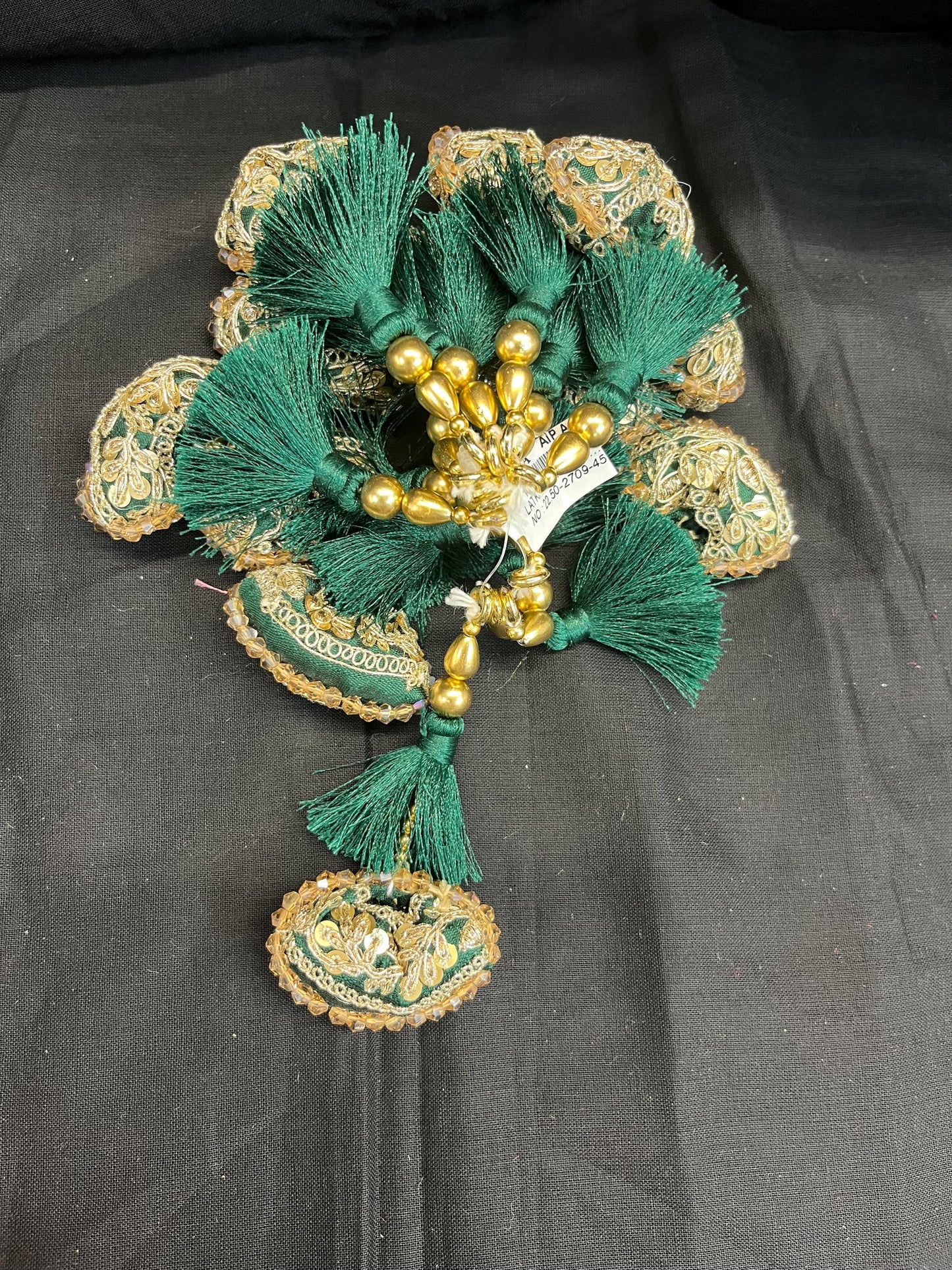 Fashion Handmade Latkan, Stylish Heavy Long for Lehenga, Chunni Border, Hanging Latkan for Lehenga, Handmade Pillow Shaped latkan