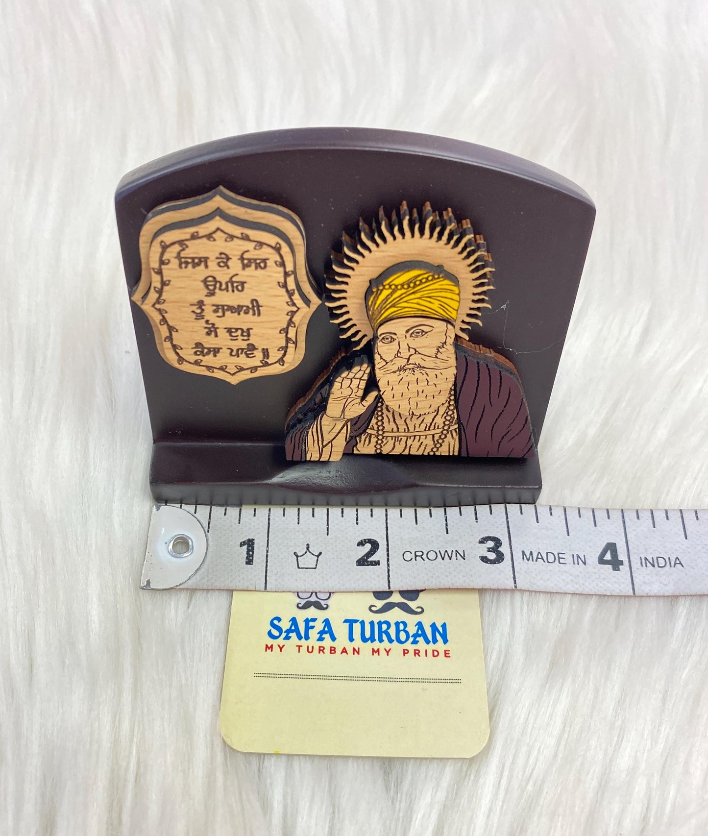 Wood Car/Truck/Office Dashboard/TableTop Display Accessories/Religious/Sikh item