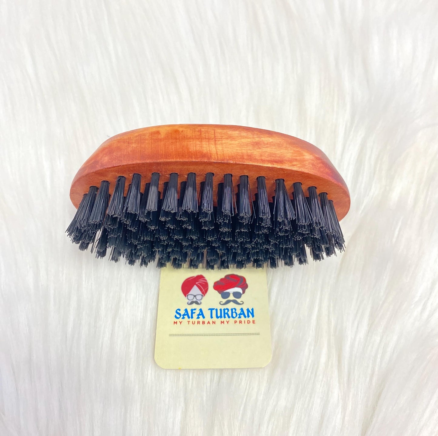 Wood Brush-Wood Colour (Brown) II For Beard| Non-static | Eco-Friendly