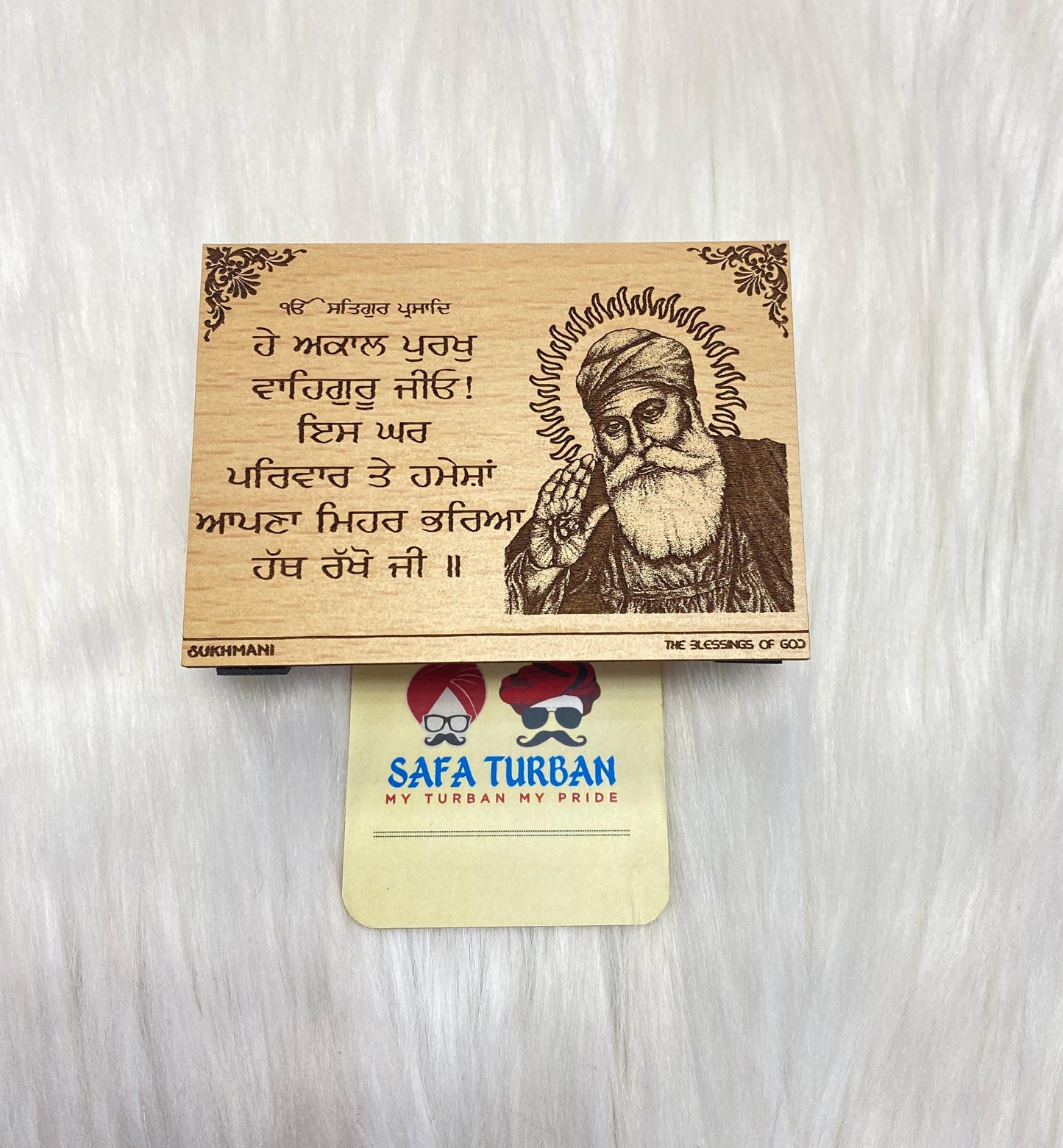Wood Car/Truck/Office Dashboard/TableTop Display Accessories/Religious/Sikh item