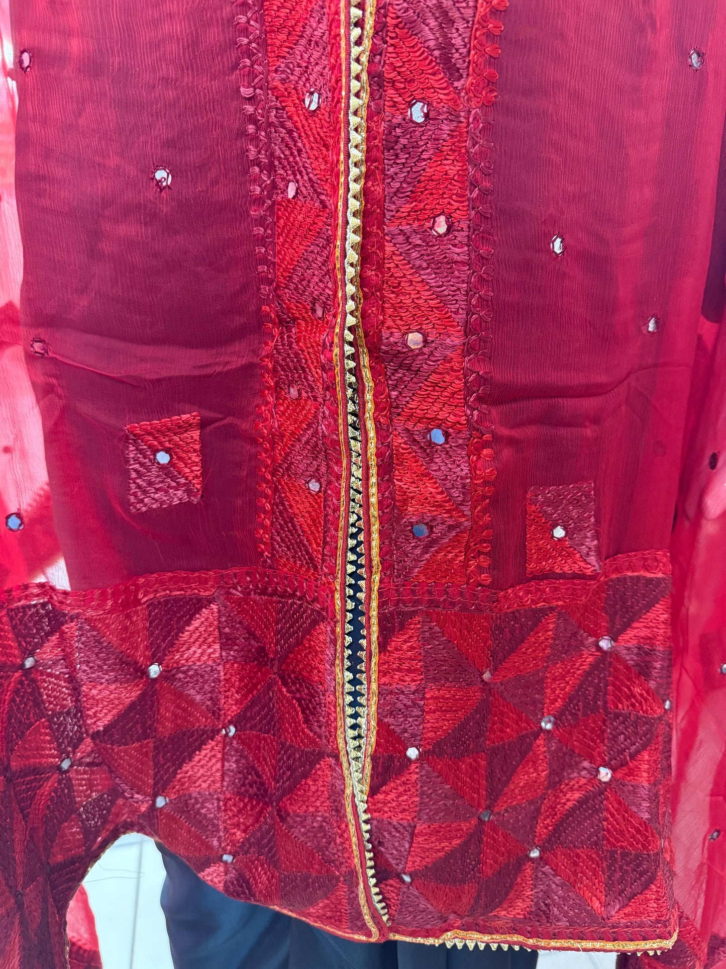 Phulkari Dupatta- Women's Beautiful Phulkari Dupatta, Scarf,Multicoloured  Phulkari Chunni, Dupatta