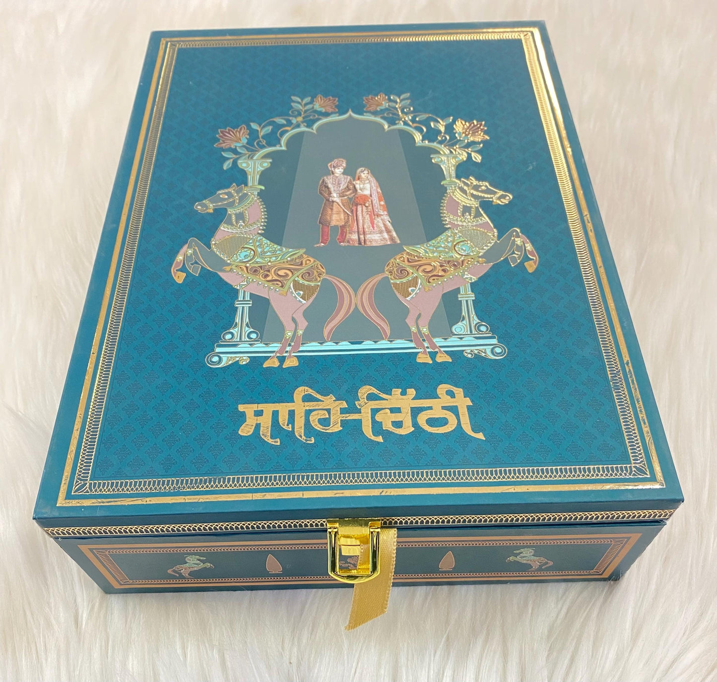 Wedding Invitation- Designer Musical Lagan Patrika/Peeli Chitthi/Shahi Chitthi for Marriage Invitation and Sagan in Punjabi (Set of 1)
