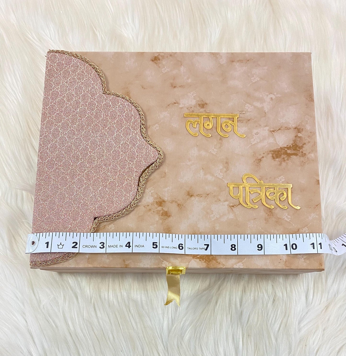 Wedding Invitation- Designer Musical Lagan Patrika/Peeli Chitthi/Shahi Chitthi for Marriage Invitation and Sagan in Hindi (Set of 1)