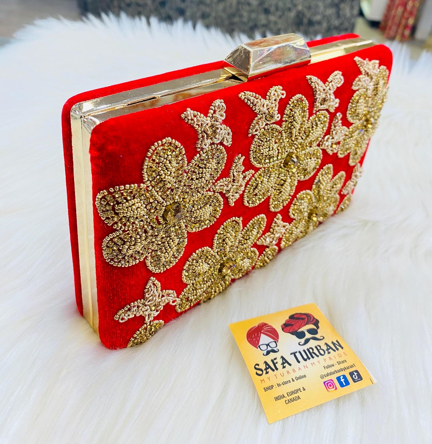Beautiful Velvet Handwork bling box clutch, clutch, wedding purse, embroidery purse, clutches, detachable chain sling strap