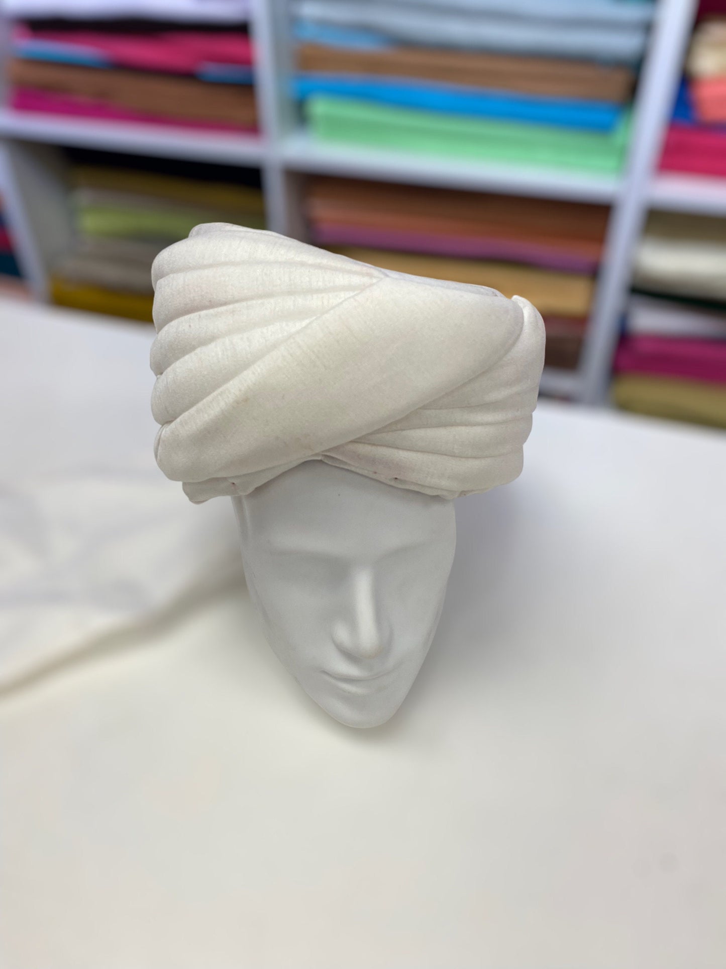 Groom Wedding Turban Turban- Cream Safa Turban/Pagdi/Premade Turban/ Wedding Safa/Turban/Pagdi for Men (Groom)/ Thalapa